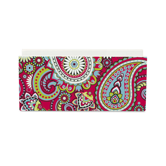 Pink Paisley Tissue Stand 1.5" x 5.5" x 2.5" - Main Image