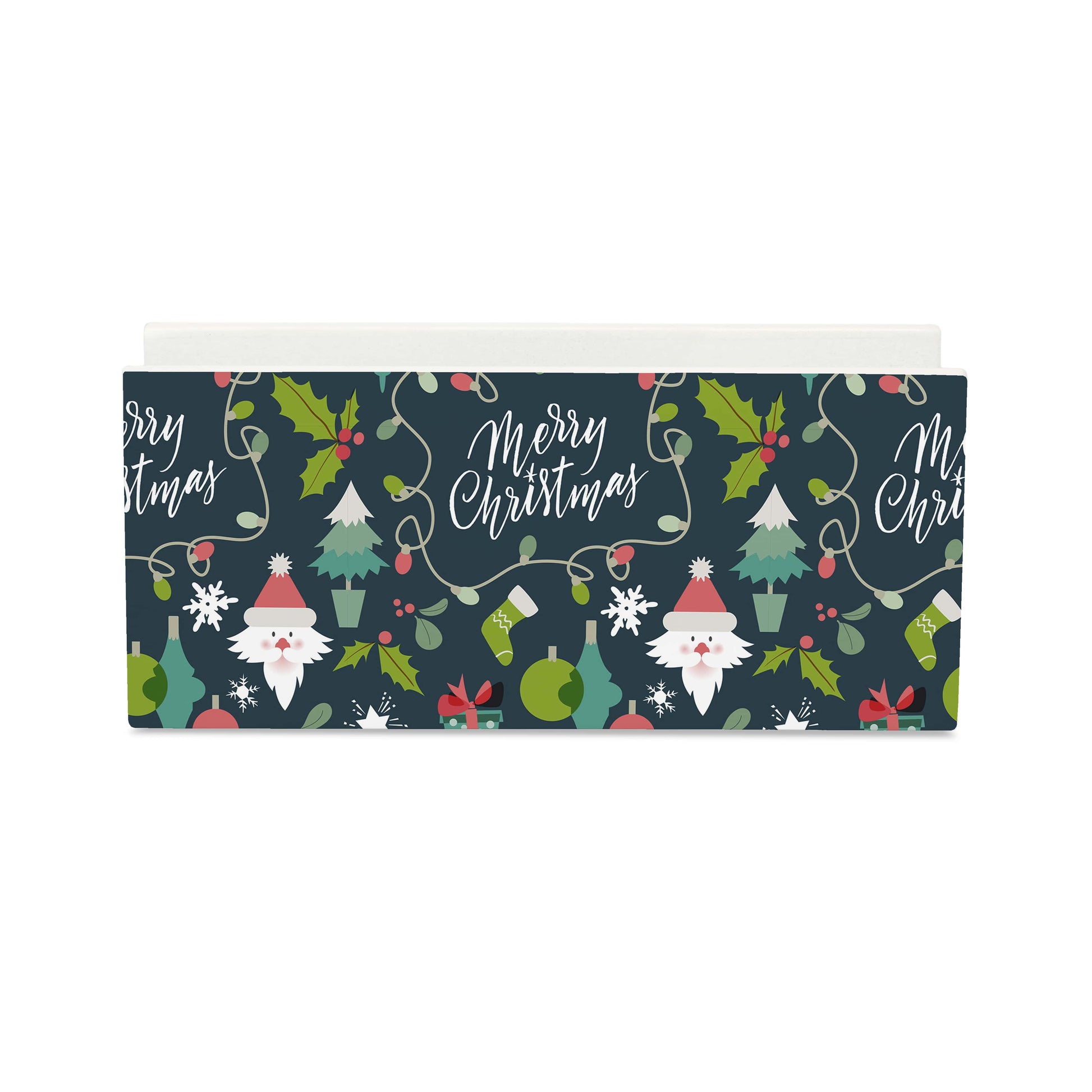 Xmas Allover2 Tissue Stand 1.5" x 5.5" x 2.5" - Main Image