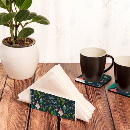 Xmas Allover2 Tissue Stand 1.5" x 5.5" x 2.5" - Lifestyle Image