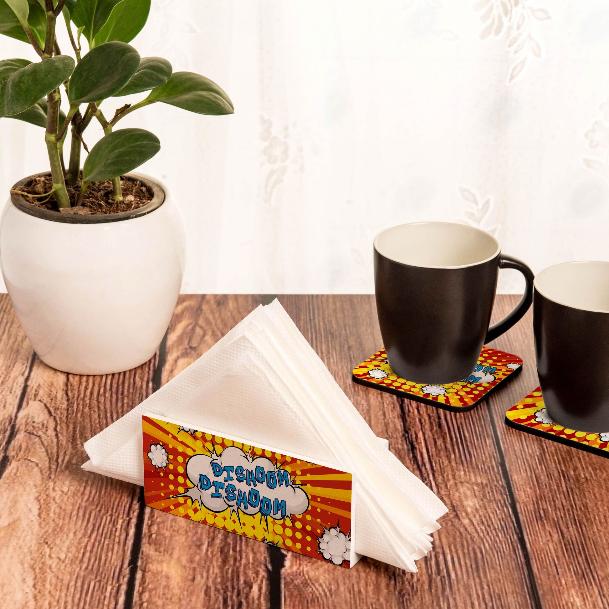 Bollywood Dishoom Tissue Stand 1.5" x 5.5" x 2.5" - Lifestyle Image
