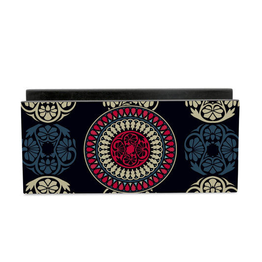 Black Mandala Tissue Stand 1.5" x 5.5" x 2.5" - Main Image