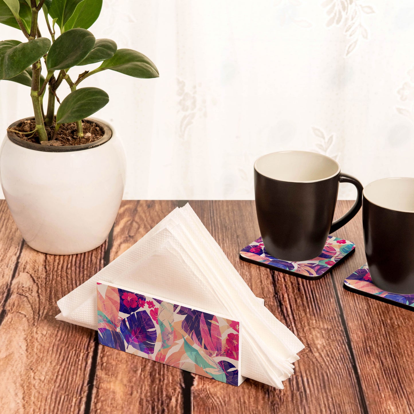 Hawaii Tissue Stand 1.5" x 5.5" x 2.5" - Lifestyle Image