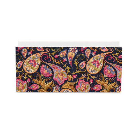 Sameera Navy Tissue Stand 1.5" x 5.5" x 2.5" - Main Image