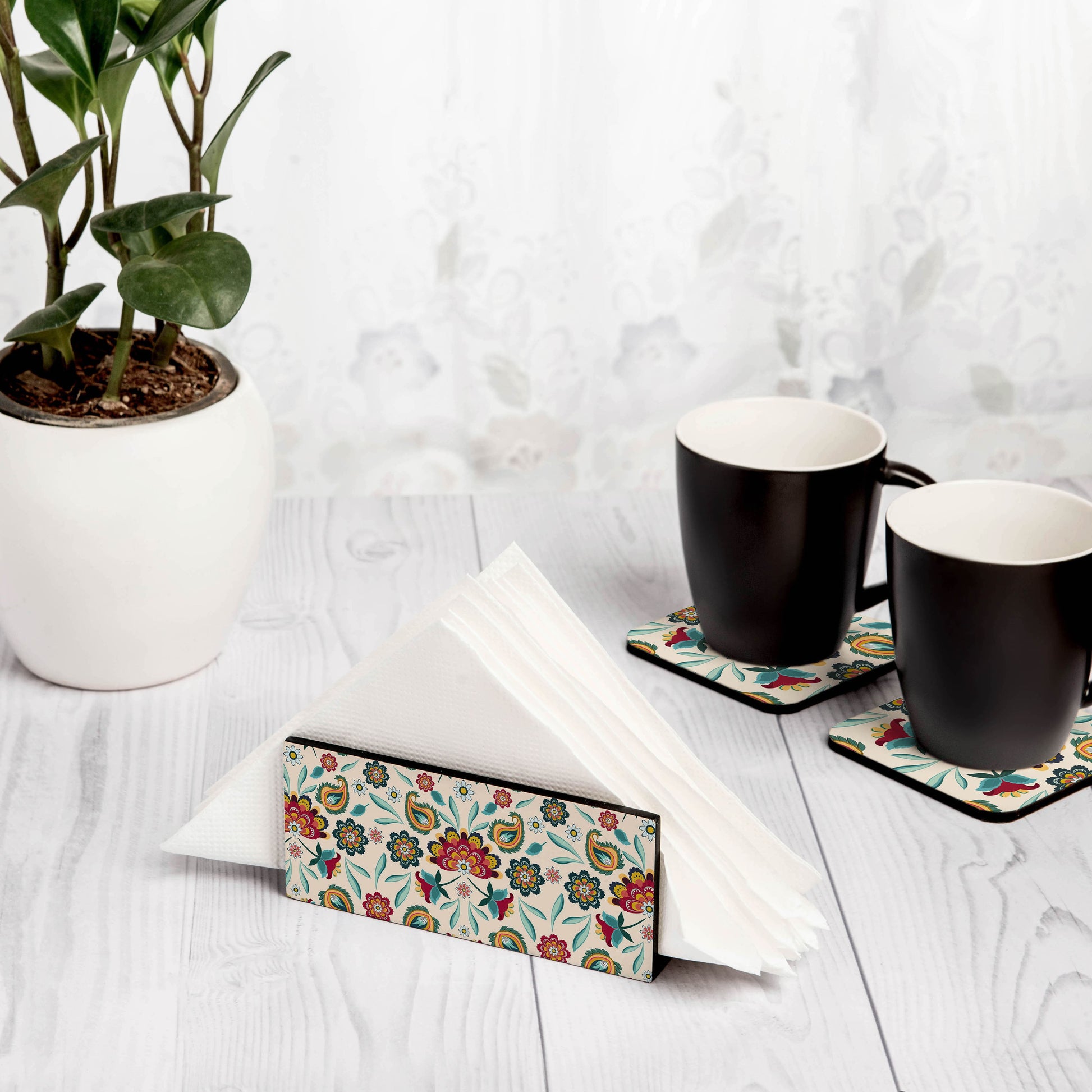 Aradhana Tissue Stand 1.5" x 5.5" x 2.5" - Lifestyle Image