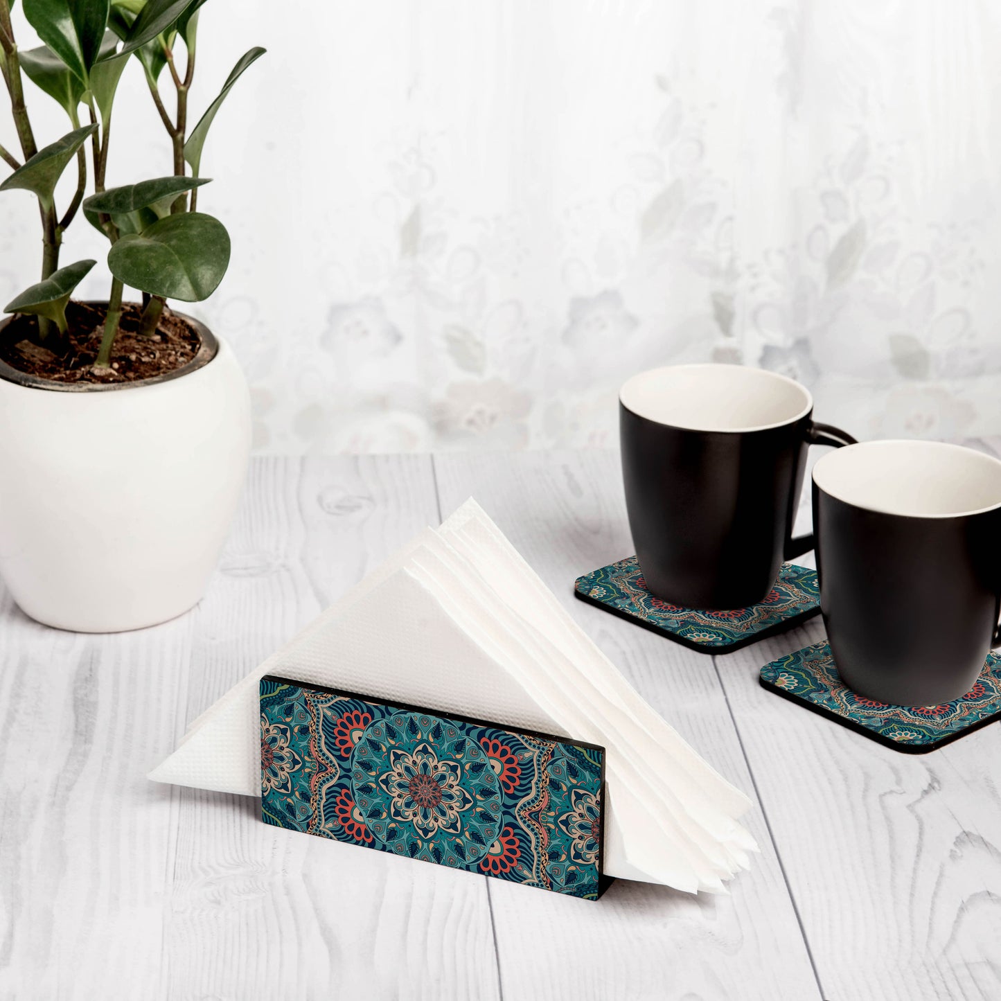 Sheesha Tissue Stand 1.5" x 5.5" x 2.5" - Lifestyle Image