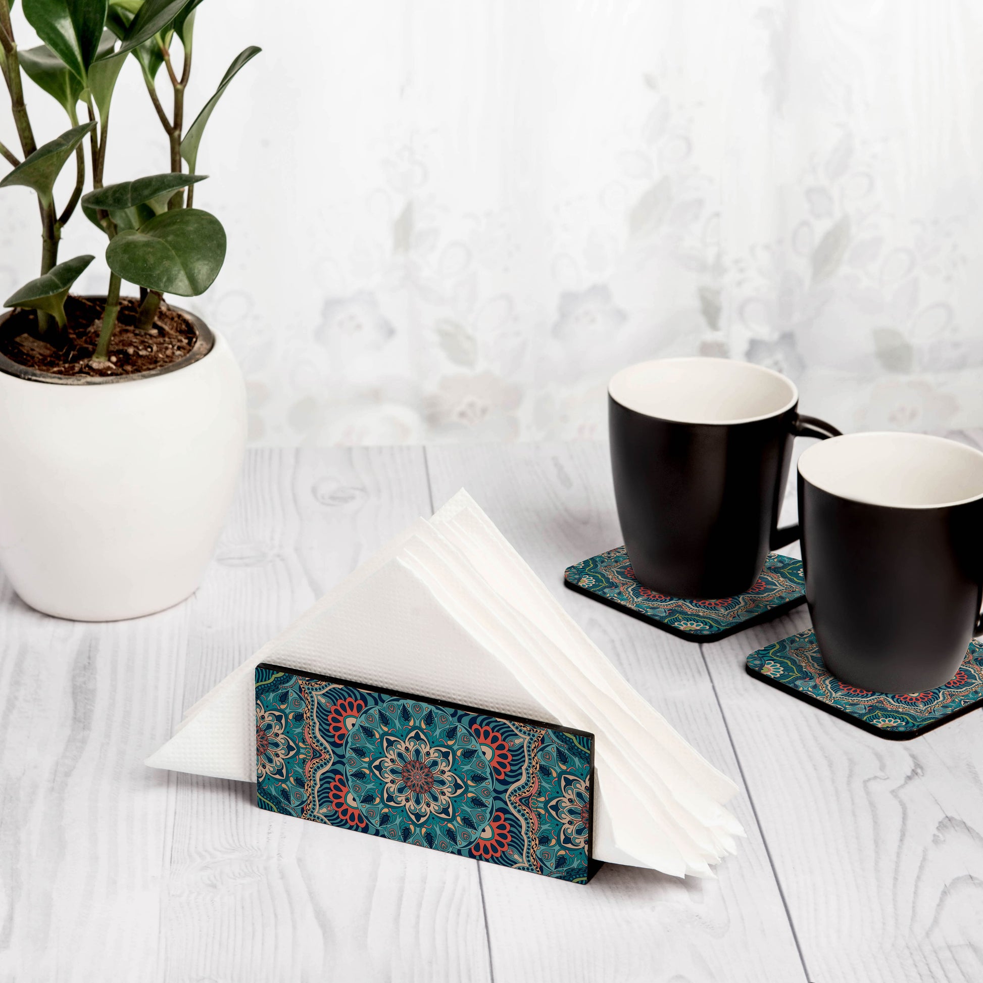 Sheesha Tissue Stand 1.5" x 5.5" x 2.5" - Lifestyle Image