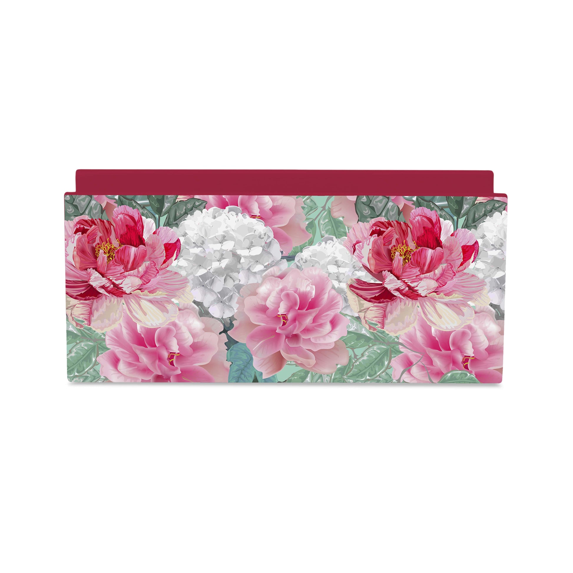 Red Chrysanthemums R Tissue Stand 1.5" x 5.5" x 2.5" - Main Image
