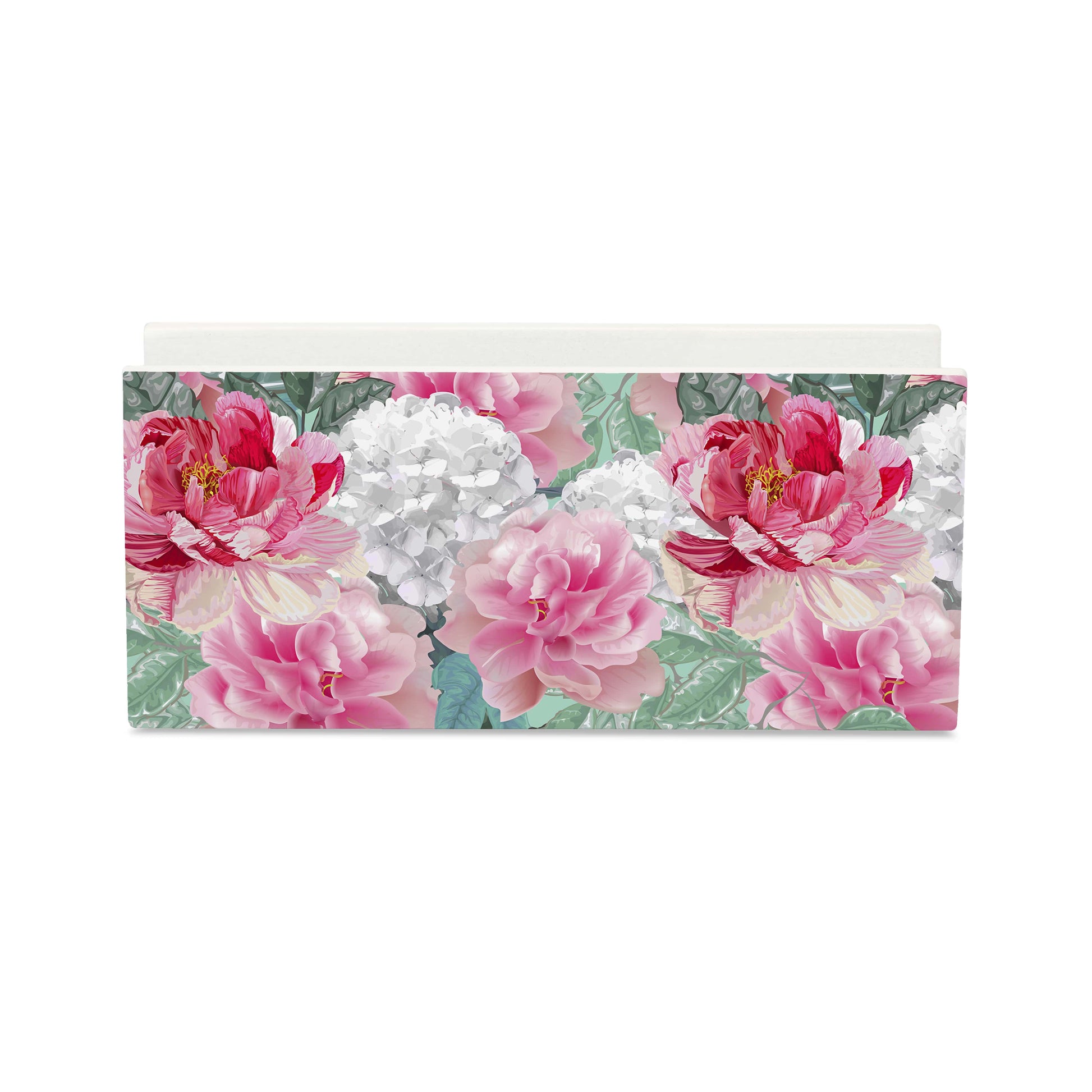 Red Chrysanthemums W Tissue Stand 1.5" x 5.5" x 2.5" - Main Image