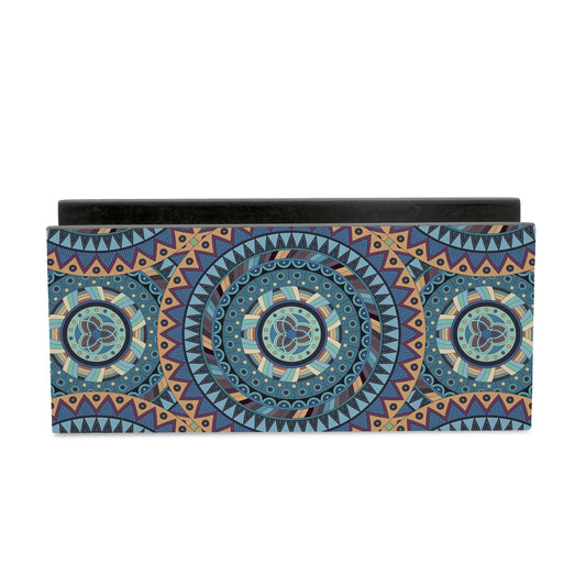 Blue Mandala Tissue Stand 1.5" x 5.5" x 2.5" - Main Image