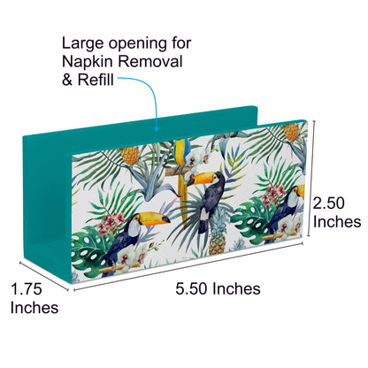 Toucan Tissue Stand 1.5" x 5.5" x 2.5" - Dimension Image