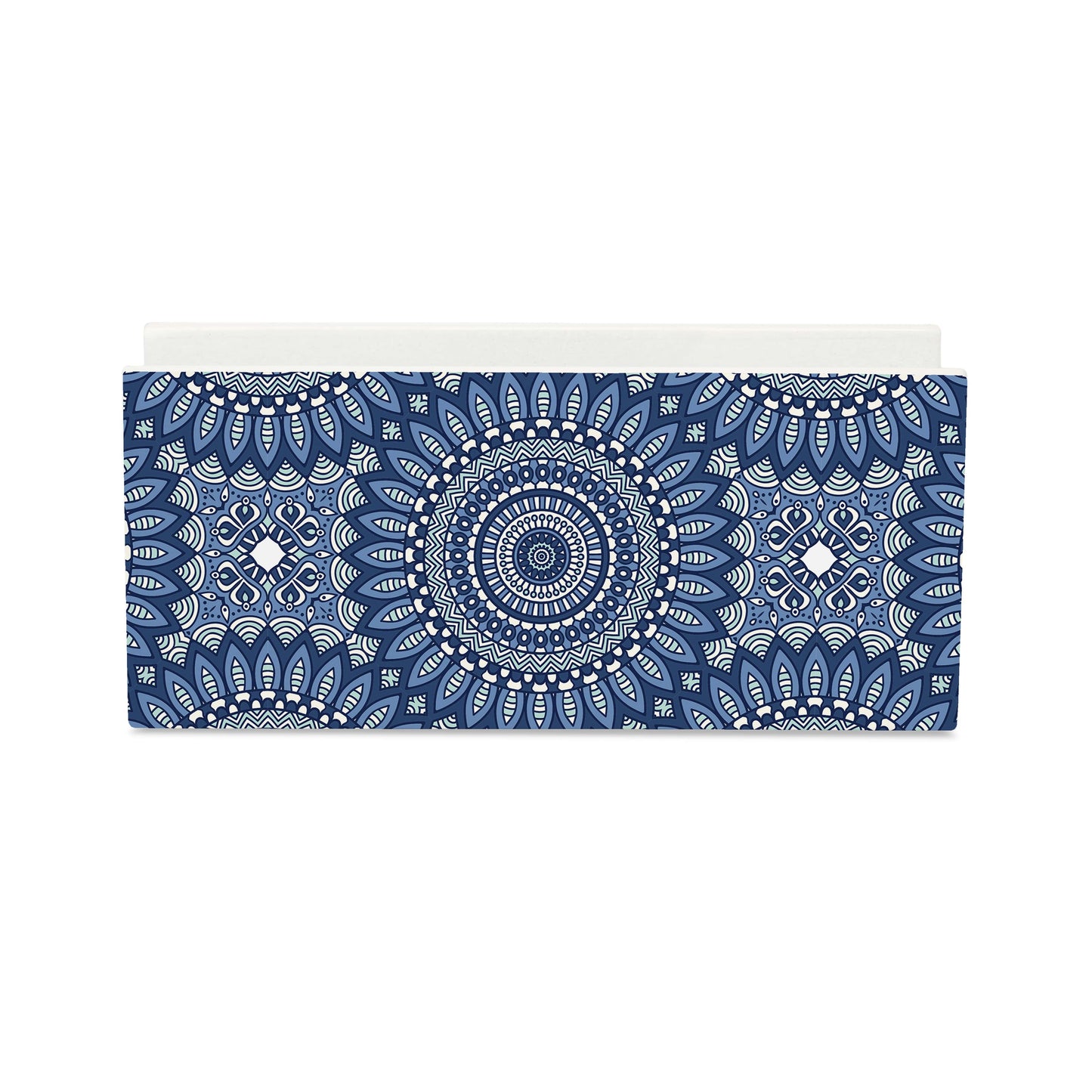 Blue Mandala 2 Tissue Stand 1.5" x 5.5" x 2.5" - Main Image
