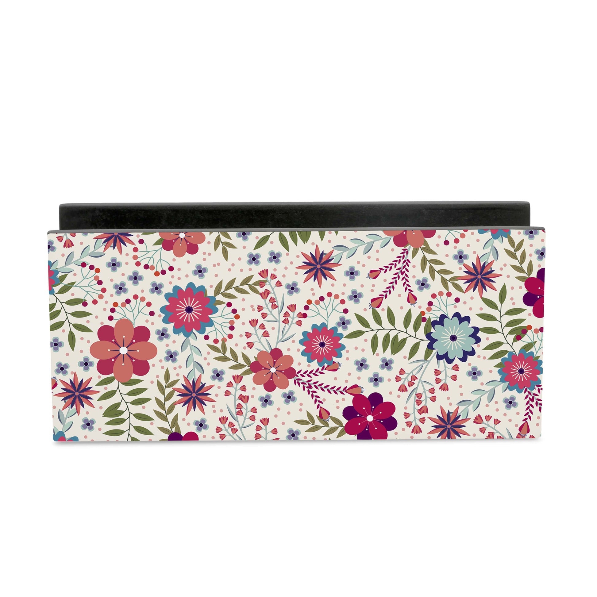 Teen Floral Tissue Stand 1.5" x 5.5" x 2.5" - Main Image