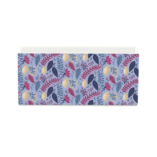 Winter Flowers Tissue Stand 1.5" x 5.5" x 2.5" - Main Image
