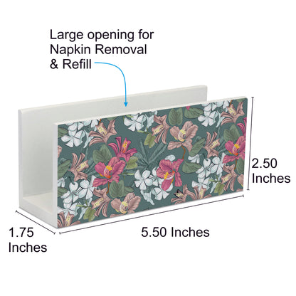 Vintage Jasmine Tissue Stand 1.5" x 5.5" x 2.5" - Dimension Image